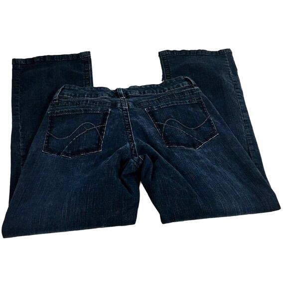 Lee Secretly Slender Jeans Womens Size 4 Petite Platinum Label Dark Wash Denim - Picture 9 of 9